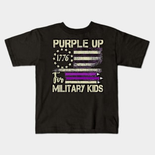 Purple Up For Military Military Child Month Kids T-Shirt